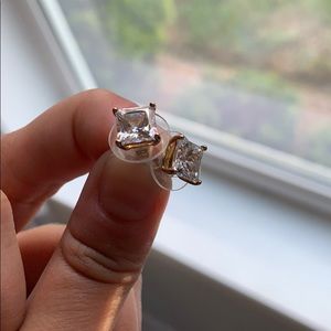 Cubic Zarconia, Nickel Free Stud Earrings